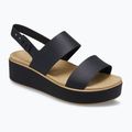 Sandali da donna  Crocs Brooklyn Matte Wrap Low Wedge black/cashew 8