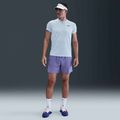 Maglietta da tennis Nike Court Dri-Fit Victory uomo blu celestino/nero 5