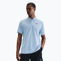 Maglietta da tennis da uomo Nike Court Dri-Fit Polo Solid blu celeste/nero