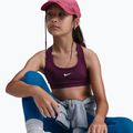 Reggiseno sportivo per bambina Nike Swoosh burgundy/white 5