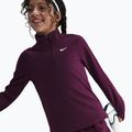 Maglia a maniche lunghe da allenamento per bambini Nike Dri-Fit 1/4 Zip bordeaux/white 6