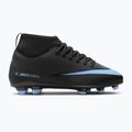 Scarpe da calcio per bambini Nike Mercurial Superfly 10 Club FG/MG nero/blu ghiaccio 8
