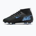 Scarpe da calcio per bambini Nike Mercurial Superfly 10 Club FG/MG nero/blu ghiaccio 9