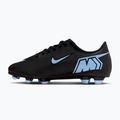 Scarpe da calcio per bambini Nike Mercurial Vapor 16 Club FG/MG nero/blu ghiaccio 9