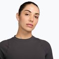 T-shirt donna Nike Zenvy Rib Dri-Fit thunder grey/white 3