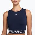 Top sportivo da donna Nike Pro Dri-Fit midnight navy/white 3