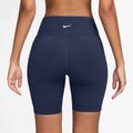 Pantaloncini Nike One a vita alta 8" Biker da donna, midnight navy 2