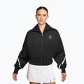 Felpa da tennis donna Nike Advantage Dri-Fit FZ black/white