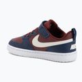 Nike Court Borough Low scarpe da bambino Recraft dark team red/soft pearl/midnight navy 3