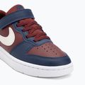 Nike Court Borough Low scarpe da bambino Recraft dark team red/soft pearl/midnight navy 7