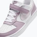 Scarpe per bambini Nike Court Borough Low Recraft white/plum fog/white/venice 5