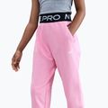 Pantaloni da bambino Nike Pro Fleece Dri-Fit med soft pink/med soft pink/black/white 5