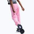 Pantaloni da bambino Nike Pro Fleece Dri-Fit med soft pink/med soft pink/black/white 6