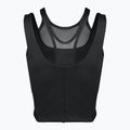 Canotta da allenamento donna Nike One Fitted Dri-Fit Cropped Tank nero/grigio fumo scuro 7