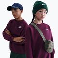 Felpa per bambini Nike Sportswear Club Fleece burgundy/white 6