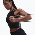 Canotta da allenamento donna Nike One Fitted Dri-Fit Cropped Tank nero/grigio fumo scuro 4