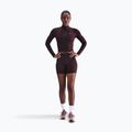 Maglia a maniche lunghe da donna Nike One Fitted Dri-Fit 1/4 Zip Mid Layer burgundy crush/white 2