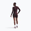 Maglia a maniche lunghe da donna Nike One Fitted Dri-Fit 1/4 Zip Mid Layer burgundy crush/white 3