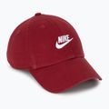 Cappellino con visiera Nike Club Unstructured Futura Wash team crimson/white