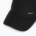 Cappellino con visiera Nike Dri-Fit Club Unstructured Metal Swoosh black/metallic gold 3