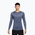 Maglia a maniche lunghe da allenamento uomo Nike Pro Dri-Fit Tight diffused blue/black