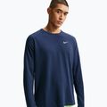 Maglia running a maniche lunghe da uomo Nike Stride Dri-Fit Waffle Crew midnight navy
