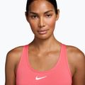 Biustonosz treningowy Nike Swoosh Medium Support sea coral/white 3