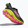 Scarpe da corsa da donna HOKA Speedgoat 6 nero/rosa neon 5