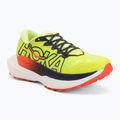 Scarpe da corsa donna HOKA Rocket X Trail neon yuzu/neon flame