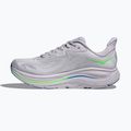 Scarpe da corsa da uomo HOKA Clifton 10 Wide ash grey/neon green 4