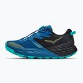 Scarpe da corsa per bambini HOKA Speedgoat 7 black/night glow blue 3