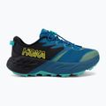 Scarpe da corsa per bambini HOKA Speedgoat 7 black/night glow blue 2