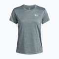 Maglietta da allenamento donna Under Armour Tech Twist jasper blue/white 3