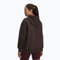 Felpa donna Under Armour Icon Fleece Hoodie kona brown/white 2