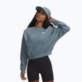 Felpa donna Under Armour Rival Fleece Piped Crew jasper blue/white