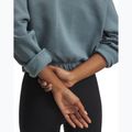 Felpa donna Under Armour Rival Fleece Piped Crew jasper blue/white 3