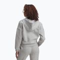 Felpa da donna Under Armour Rival Fleece Piped HZ Hoodie mod gray light heather/white 2