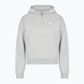 Felpa da donna Under Armour Rival Fleece Piped HZ Hoodie mod gray light heather/white 3