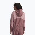 Giacca da donna Under Armour Rival Woven Hoody maroon mist tourmaline pink/maroon mist 2