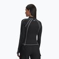 Maglia a maniche lunghe da training donna Under Armour ColdGear Textured 1/2 Zip black/white/metallic silver 3