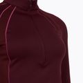 Maglia termica uomo Under Armour ColdGear Textured 1/2 Zip dark maroon/fuchsia dusk/metallic silver 3