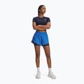Pantaloncini da running donna Under Armour Fly By 2in1 blue atlantis/washed navy/reflective 2