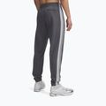 Pantaloni da allenamento uomo Under Armour Rival Fleece Colorblock castlerock/mod gray/white 3