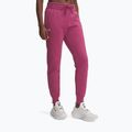 Pantaloni da donna Under Armour Rival Fleece dark maroon/white fuchsia dusk/white