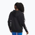 Felpa donna Under Armour Icon Fleece Taped Hoody black/white 2