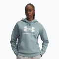 Felpa donna Under Armour Rival Fleece Big Logo Hoody serpentina/bianco