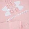 Felpa da donna Under Armour Rival Fleece Big Logo Hoody prime pink/white 5