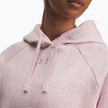 Felpa donna Under Armour Rival Fleece Hoodie prime pink light heather/prime pink 3