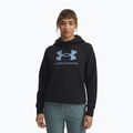 Felpa da donna Under Armour Rival Fleece Shimmer Hoody nero/iridescente