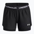 Pantaloncini da allenamento per bambini Under Armour UA Tech Play Up 2IN1 Shorts black/black/white